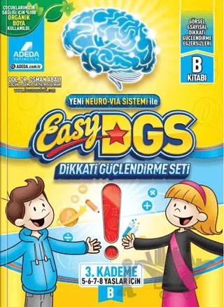 Easy Dikkati Güçlendirme Seti 5/8 Yaş B – Osman Abalı – Adeda Yayınları kitap kapağı
