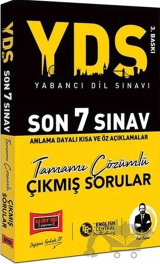 YDS Son 7 Sınav Tamamı Çözümlü Çıkmış Sorular – Fuat Başkan – Yargı Yayınevi kitap kapağı