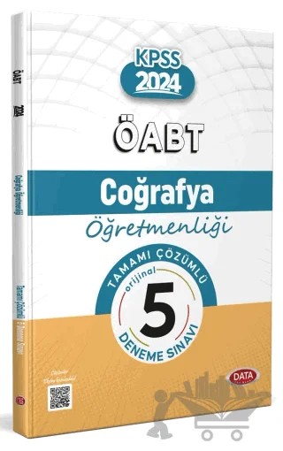 ÖABT 2024 Coğrafya Öğretmenliği Tamamı Çözümlü 5 Deneme Sınavı – Kolektif – Data Yayınları kitap kapağı