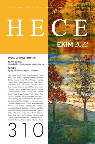 Hece Aylık Edebiyat Dergisi Sayı: 310 Ekim 2022 – Hece Dergisi kitap kapağı