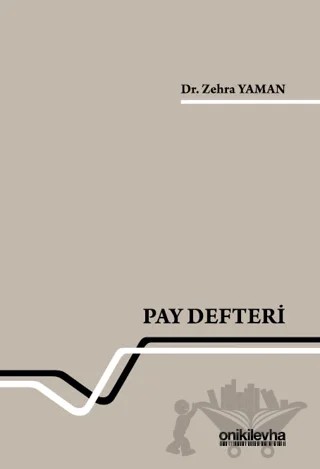 Pay Defteri – Zehra Yaman – On İki Levha Yayınları kitap kapağı