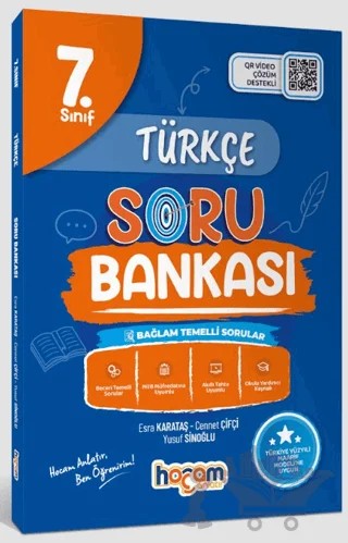 7. Sınıf Türkçe Tamamı Video Çözümlü Soru Bankası (Maarif Model) – Esra Karataş, Cennet Çİfçi, Yusuf Sinoğlu – Hocam Anlatır kitap kapağı