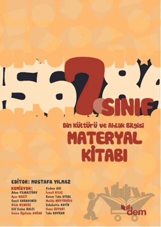 7. Sınıf Din Kültürü ve Ahlak Bilgisi Materyal Kitabı – Mustafa Yılmaz – Dem Yayınları kitap kapağı