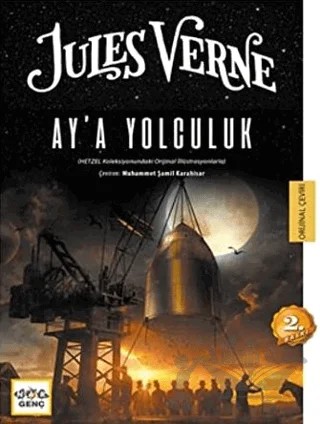 Ay'a Yolculuk – Jules Verne – Nar Yayınları kitap kapağı