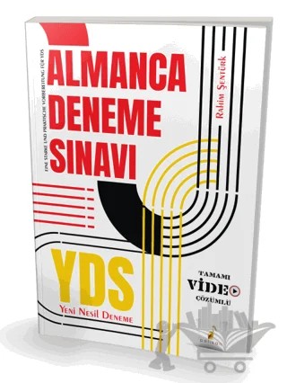 YDS Almanca Yeni Nesil Video Çözümlü Deneme Sınavı – Rahim Şentürk – Pelikan Tıp Teknik Yayıncılık kitap kapağı