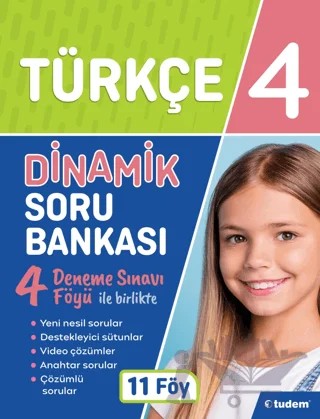 4. Sınıf Türkçe Dinamik Soru Bankası – Kolektif – Tudem Yayınları kitap kapağı
