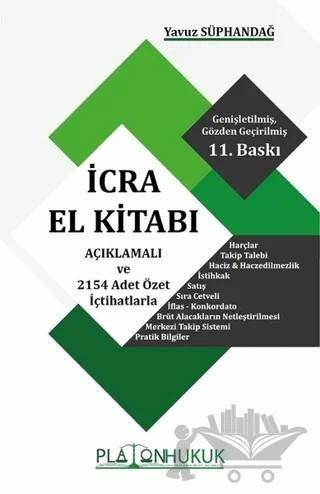 İcra El Kitabı – Yavuz Süphandağ – Platon Hukuk kitap kapağı