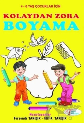 Kolaydan Zora Boyama – Ferzende Tanışır, Elif K. Tanışır – Tanışır Yayınları kitap kapağı