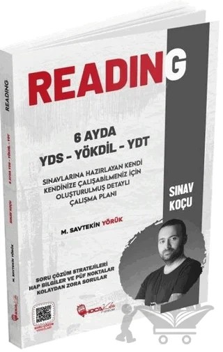 2022 Reading YDS YÖKDİL YDT Sınav Koçu – M. Savtekin Yörük – Hoca Kafası Yayınları kitap kapağı