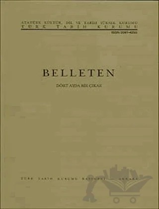 Belleten Sayı: 291 Ağustos 2017 – Türk Tarih Kurumu Yayınları kitap kapağı