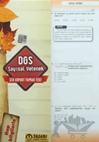 Tasarı 2015 DGS Çek Kopart Yaprak Test : Sayısal Yetenek – Kolektif – Tasarı Eğitim Yayınları kitap kapağı