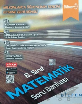 6. Sınıf Biltest Matematik Soru Bankası – Kolektif – Bilfen Yayıncılık kitap kapağı
