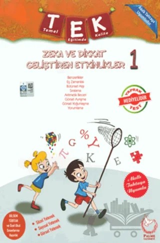 1. Sınıf Zeka ve Dikkat Geliştiren Etkinlikler (Yaprak Test Hediyeli) – Kolektif – Palme Yayınları kitap kapağı