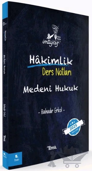 İmtiyaz Medeni Hukuk Hakimlik Ders Notları – Bahadır Erkol – Temsil Kitap kitap kapağı