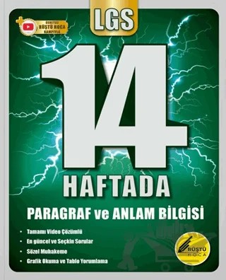 14 Haftada LGS Paragraf ve Anlam Bilgisi – Rüştü Bayındır – Rüştü Hoca kitap kapağı