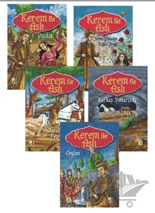 Kerem ile Aslı Dizisi (5 Kitap Takım) – Sara Gürbüz Özeren – Damla Yayınevi kitap kapağı