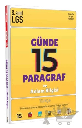 LGS Günde 15 Paragraf ve Anlam Bilgisi – Kolektif – Tonguç Akademi kitap kapağı