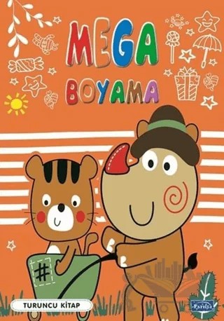 Mega Boyama-Turuncu Kitap – Kolektif – Parıltı Yayınları kitap kapağı