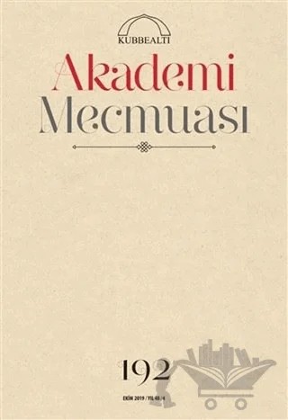 Akademi Mecmuası Sayı: 192 Ekim 2019 – Kubbealtı Neşriyatı Yayıncılık kitap kapağı