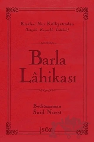Barla Lahikası (Çanta Boy) – Bediüzzaman Said-i Nursi – Söz Basım Yayın kitap kapağı