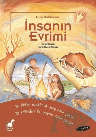 İnsanın Evrimi – Anna Hatzimanoli – Dinozor Çocuk kitap kapağı