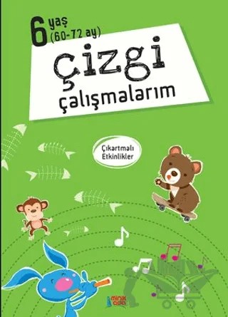 Çizgi Çalışmalarım - 6 Yaş – Kolektif – Minik Ada kitap kapağı