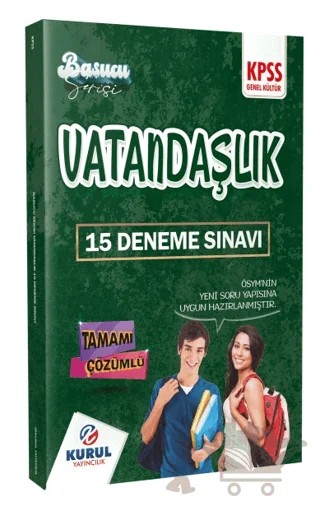 2023 KPSS Başucu Serisi Vatandaşlık Tamamı Çözümlü 15 Deneme Sınavı – Kolektif – Kurul Yayıncılık kitap kapağı