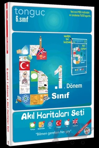 6. Sınıf 1. Dönem Akıl Haritaları Seti – Kolektif – Tonguç Akademi kitap kapağı
