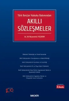 Türk Borçlar Hukuku BakımındanAkıllı Sözleşmeler – Ali Nizamettin Yıldırım – Seçkin Yayıncılık kitap kapağı