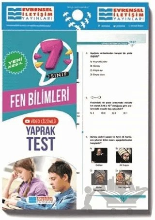 7. Sınıf Fen Bilimleri Video Çözümlü Yaprak Test – Kolektif – Evrensel İletişim Yayınları kitap kapağı
