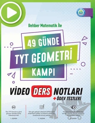 TYT 49 Günde Geometri Kampı Video Ders Notları – Kolektif – Rehber Matematik kitap kapağı