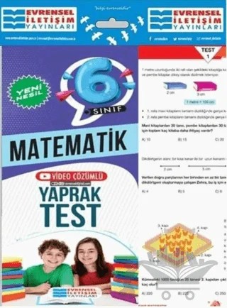 6. Sınıf Matematik Yeni Nesil Video Çözümlü Yaprak Test – Kolektif – Evrensel İletişim Yayınları kitap kapağı