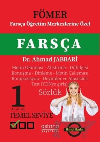 Fömer - Farsça 1 (Temel Seviye) – Ahmad Jabbari – Astana Yayınları kitap kapağı
