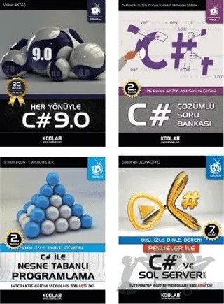 C# Eğitim Seti 2 (4 Kitap Takım) – Kolektif – Kodlab Yayın Dağıtım kitap kapağı
