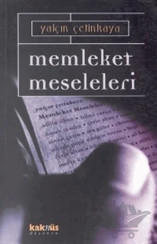 Memleket Meseleleri – Yalçın Çetinkaya – Kaknüs Yayınları kitap kapağı
