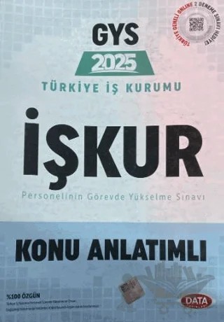 2025 -2024 Türkiye İş Kurumu (İŞKUR) GYS Konu Anlatımlı – Kolektif – Data Yayınları kitap kapağı