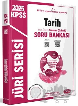 2025 KPSS Jüri Serisi Tarih Mini Özetli Tamamı Çözümlü Soru Bankası – Kolektif – Data Yayınları kitap kapağı