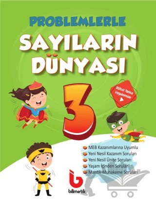 3. Sınıf Problemlerle Sayılan Dünyası – Kolektif – Bilimetik Yayınları kitap kapağı