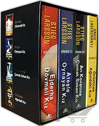 Millennium Serisi Seti – Stieg Larsson, David Lagercrantz – Pegasus Yayınları kitap kapağı