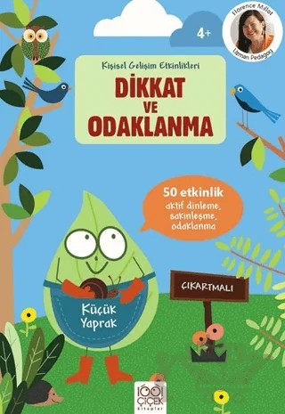 Dikkat ve Odaklanma – Çıkartmalı Kişisel Gelişim Etkinlikleri – Florence Milliot – 1001 Çiçek Kitaplar kitap kapağı