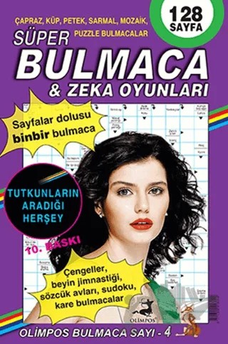 Süper Bulmaca ve Zeka Oyunları 4 – Kolektif – Olimpos Yayınları kitap kapağı