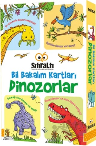 Bil Bakalım Kartları - Dinozorlar – Sarah Khan – Sıfıraltı Yayıncılık kitap kapağı