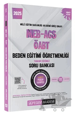 2025 MEB-AGS-ÖABT Beden Eğitimi Tamamı Çözümlü Soru Bankası – Kolektif – Pegem Akademi Yayıncılık kitap kapağı