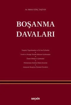 Boşanma Davaları – Melek Genç Taştan – Seçkin Yayıncılık kitap kapağı