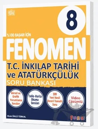 8. Sınıf T.C. İnkılap Tarihi ve Atatürkçülük Fenomen Soru Bankası – Buse Ünlü Türkal – Fenomen Yayınları kitap kapağı
