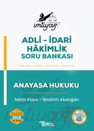 İmtiyaz Anayasa Hukuku Soru Bankası – Metin Kaya, İbrahim Akdoğan – Temsil Kitap kitap kapağı