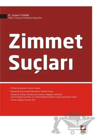 Zimmet Suçları – Selami Turabi – Seçkin Yayıncılık kitap kapağı