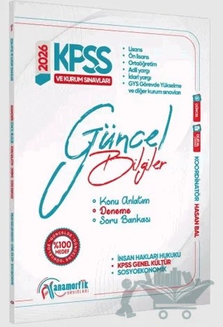 2026 Eylül KPSS Genel Kültür/Kurum Sınavları Güncel Bilgiler Konu Anlatım-Deneme-Soru Bankası – Kolektif – Karakutu Yayın kitap kapağı