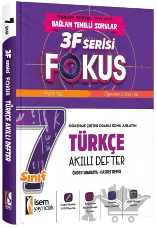 7. Sınıf Fokus Türkçe Akıllı Defter – Kolektif – İSEM Yayıncılık kitap kapağı