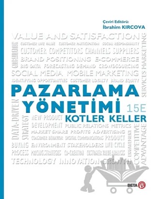 Pazarlama Yönetimi – Kevin Lane Keller, Philip Kotler – Beta Yayınevi kitap kapağı